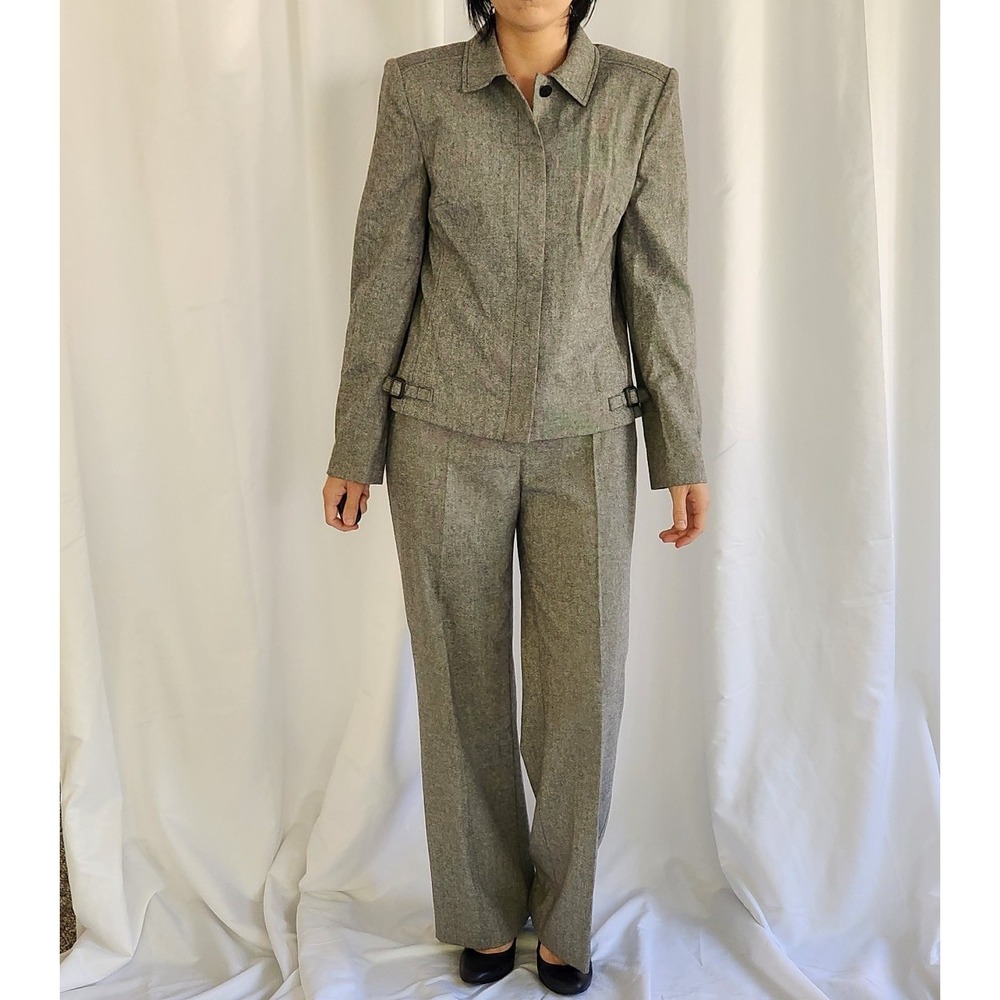 Ann‎ Taylor Gray Rayon and Wool Suit